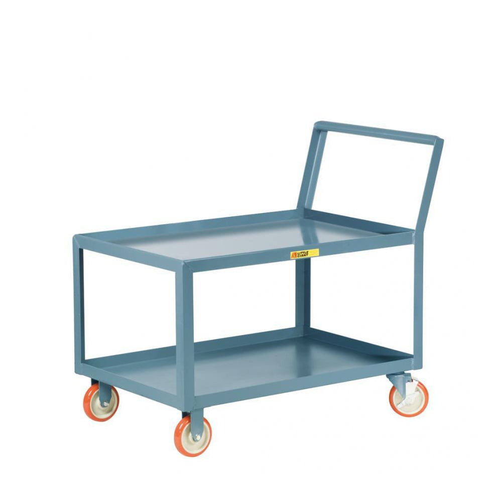 Little Giant. LK-2448-5PYBK Standard Utility Cart: Steel, Gray