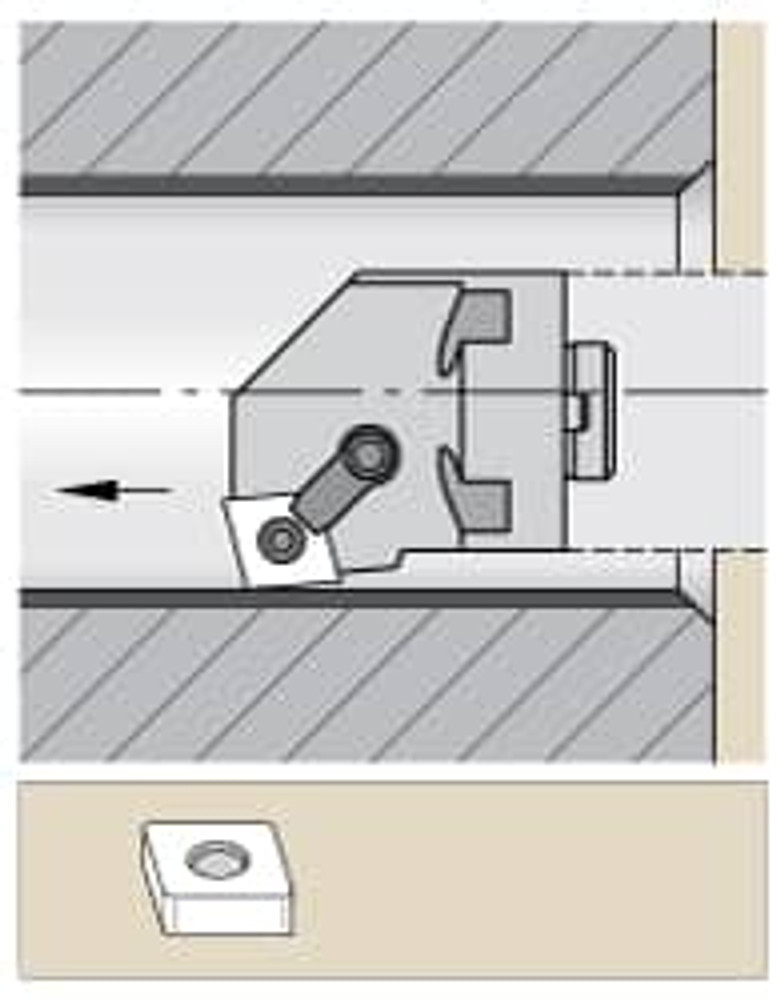 Kennametal 1095476 Modular Boring Head: Right Hand, Size H32