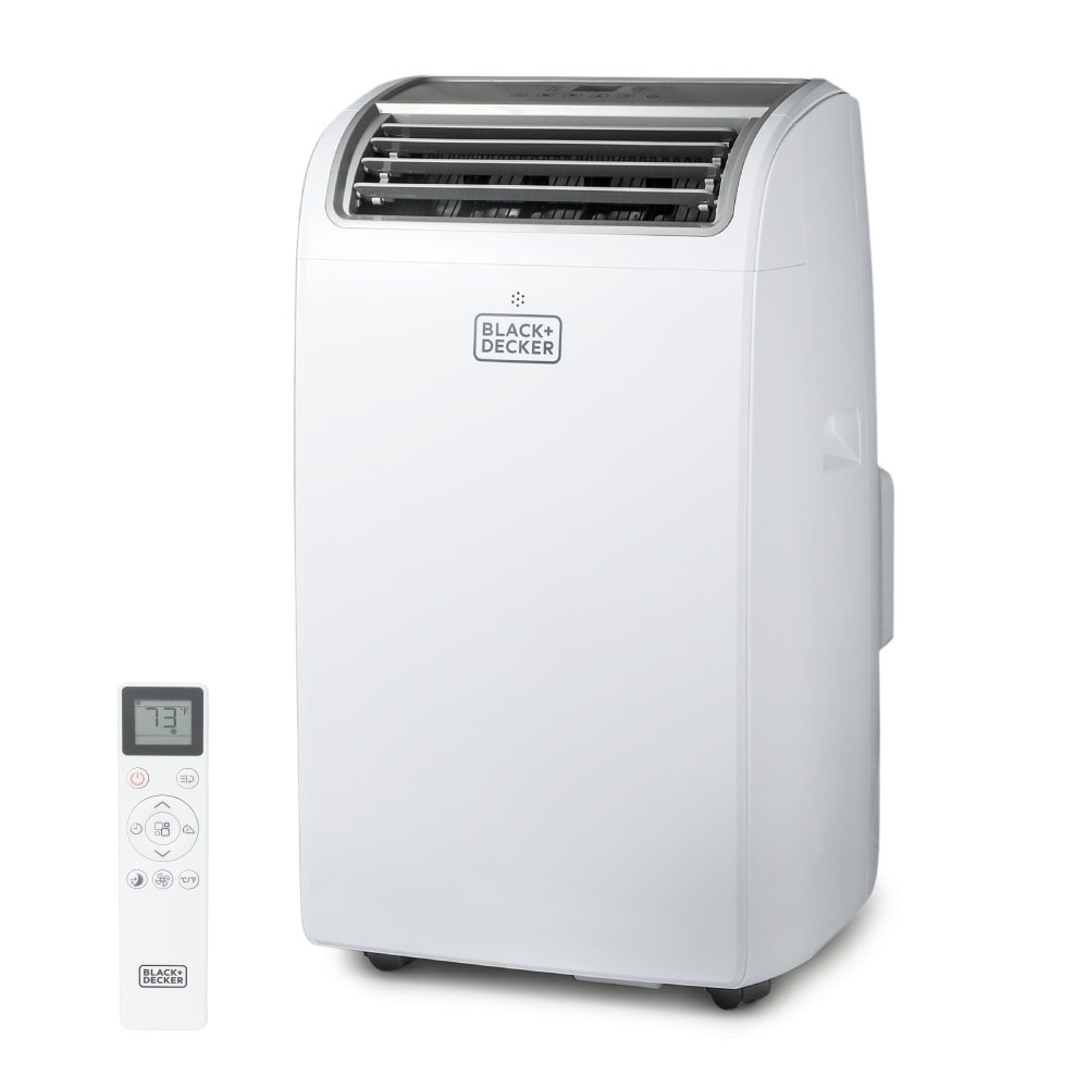 W APPLIANCE COMPANY LLC Black+Decker BPT10HWTB  Portable Air Conditioner 10,200 BTU DOE (14,000 BTU ASHRAE 128) with 12,000 BTU Heating for Rooms Up To 700 Sq. Ft., White