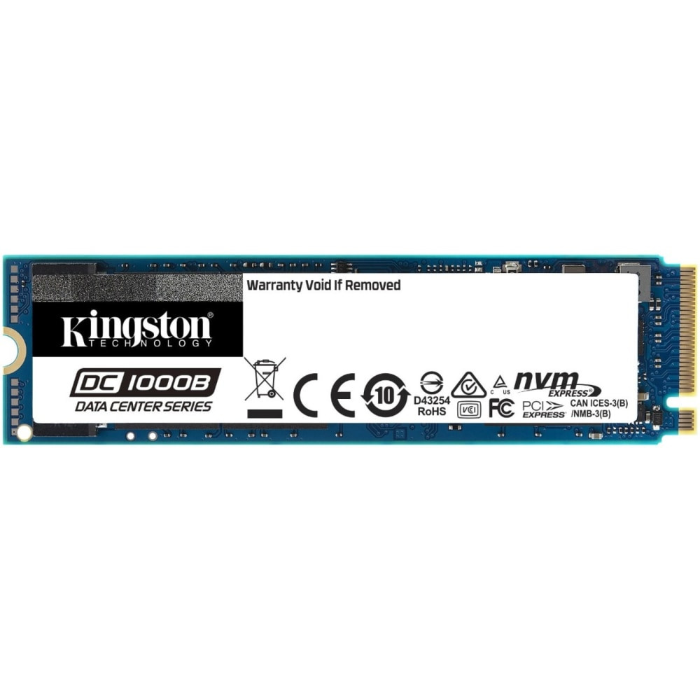 KINGSTON TECHNOLOGY CORPORATION Kingston SEDC1000BM8/480G  DC1000B 480 GB Solid State Drive - M.2 2280 Internal - PCI Express NVMe (PCI Express NVMe 3.0 x4) - Server Device Supported - 0.5 DWPD - 475 TB TBW - 3200 MB/s Maximum Read Transfer Rate - 25