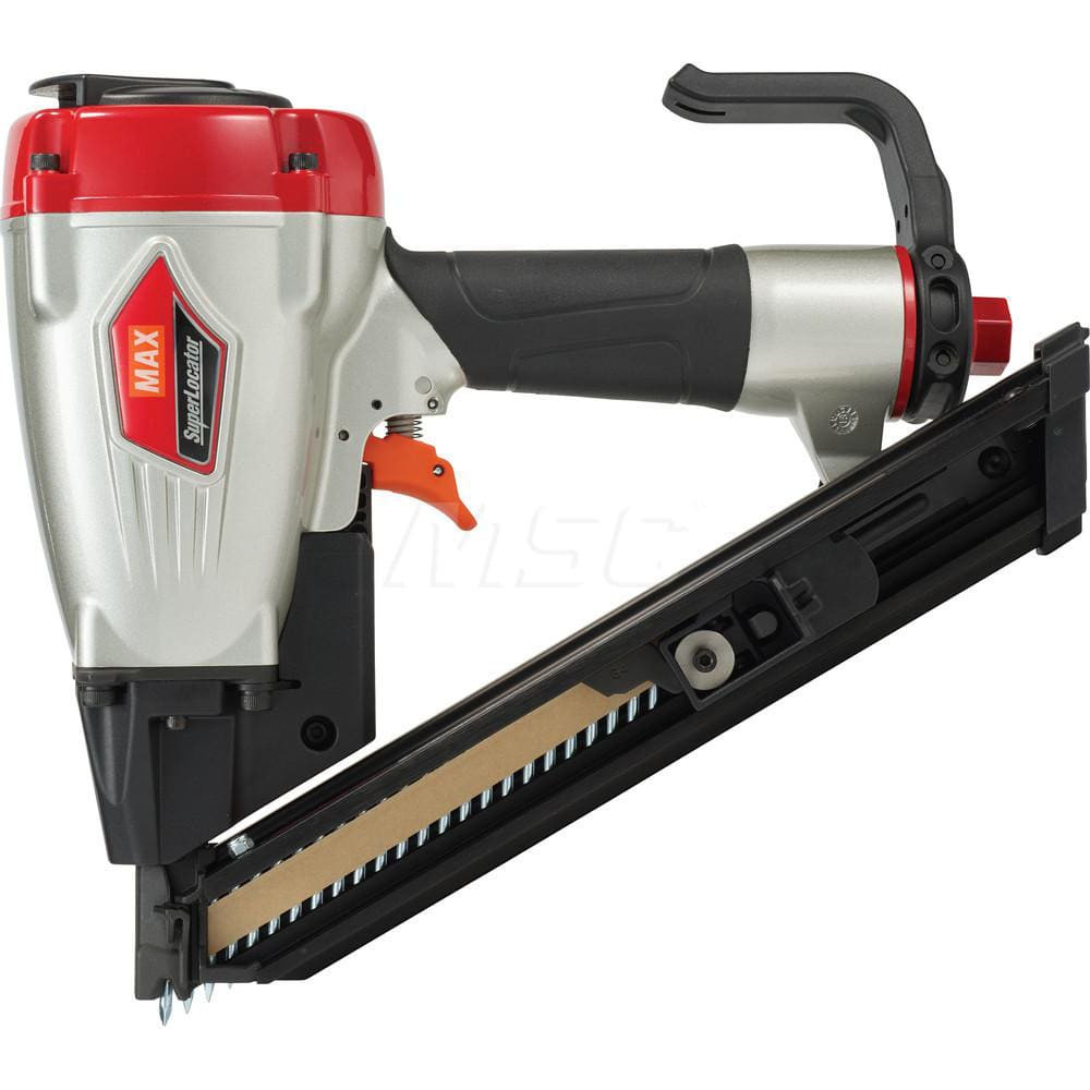 Max USA Corp SN438J Air Nailers; Nailer Type: Metal Connector Nailer ; Nail Diameter: .131"-.148" ; Nail Length: 1-1/2" ; For Nail Shank Diameter: 0.148 ; For Nail Penny Size: 4d ; For Nail Head Type: Flat