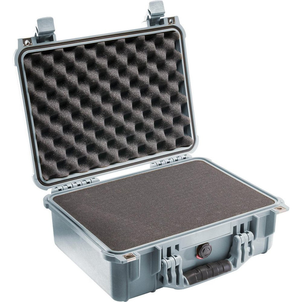 Pelican Products, Inc. 1450-000-180 Clamshell Hard Case: Layered Foam, 13" Wide, 6.82" Deep, 6-53/64" High