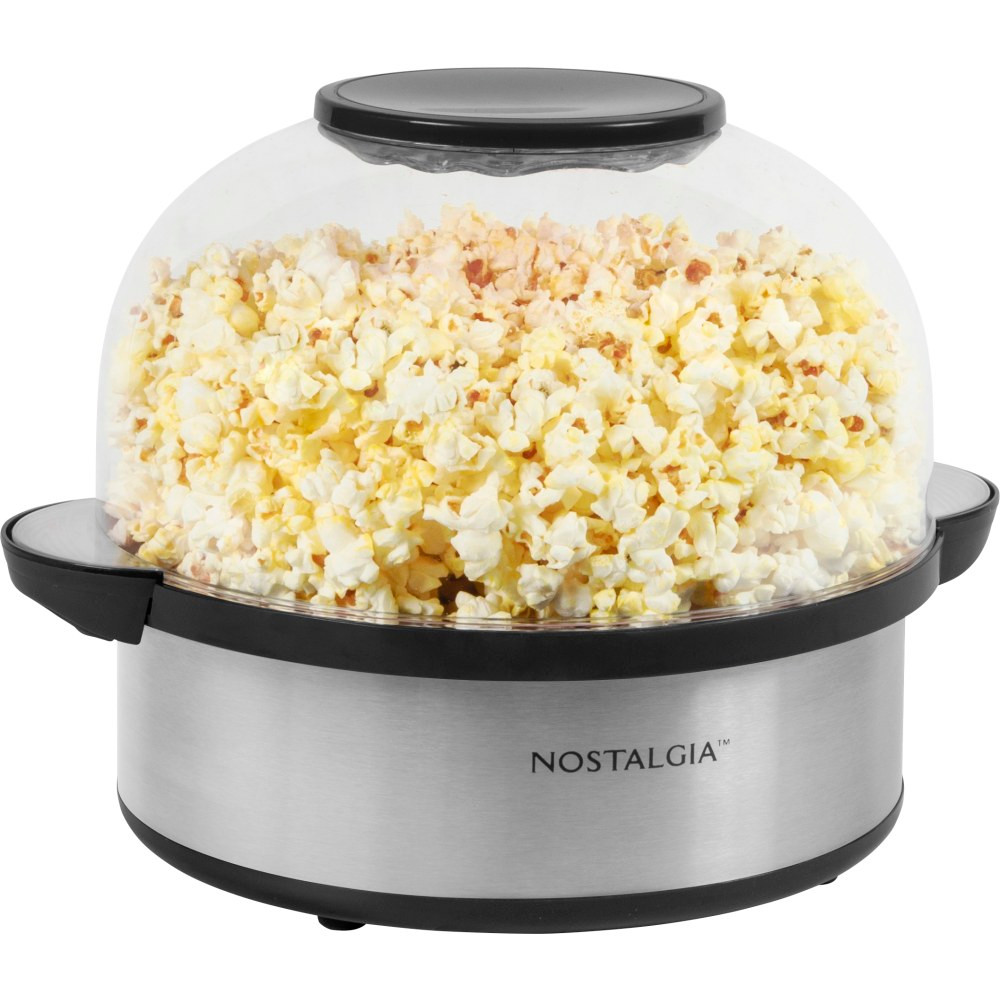 NOSTALGIA PRODUCTS GROUP LLC Nostalgia Electrics SP6SS  Stirring Speed Popcorn Popper, Silver