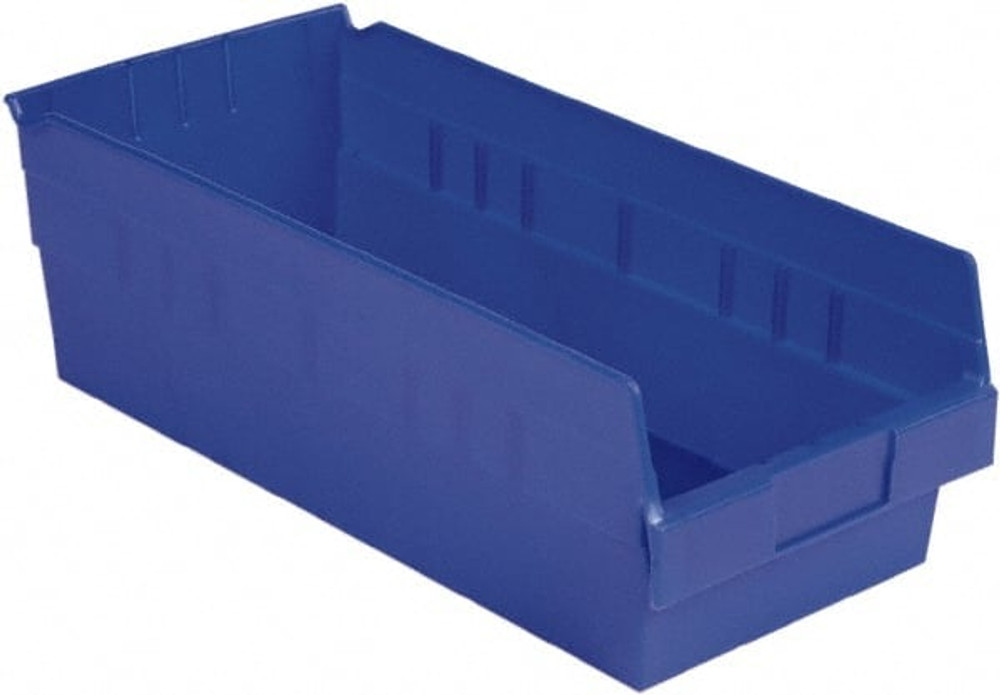 LEWISBins+ SB188-6SE Blu Plastic Hopper Shelf Bin: Blue