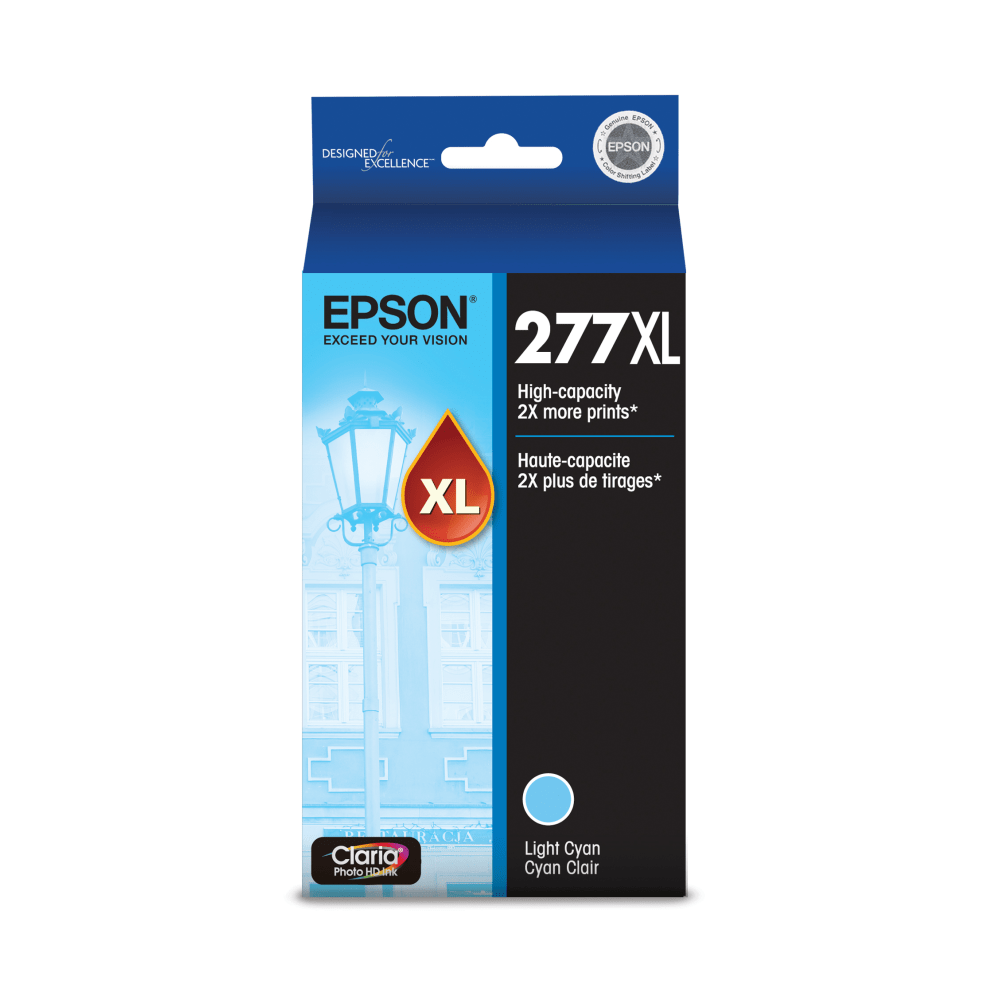 EPSON AMERICA INC. T277XL520S Epson 277XL Claria Light Cyan High-Yield Ink Cartridge, T277XL520