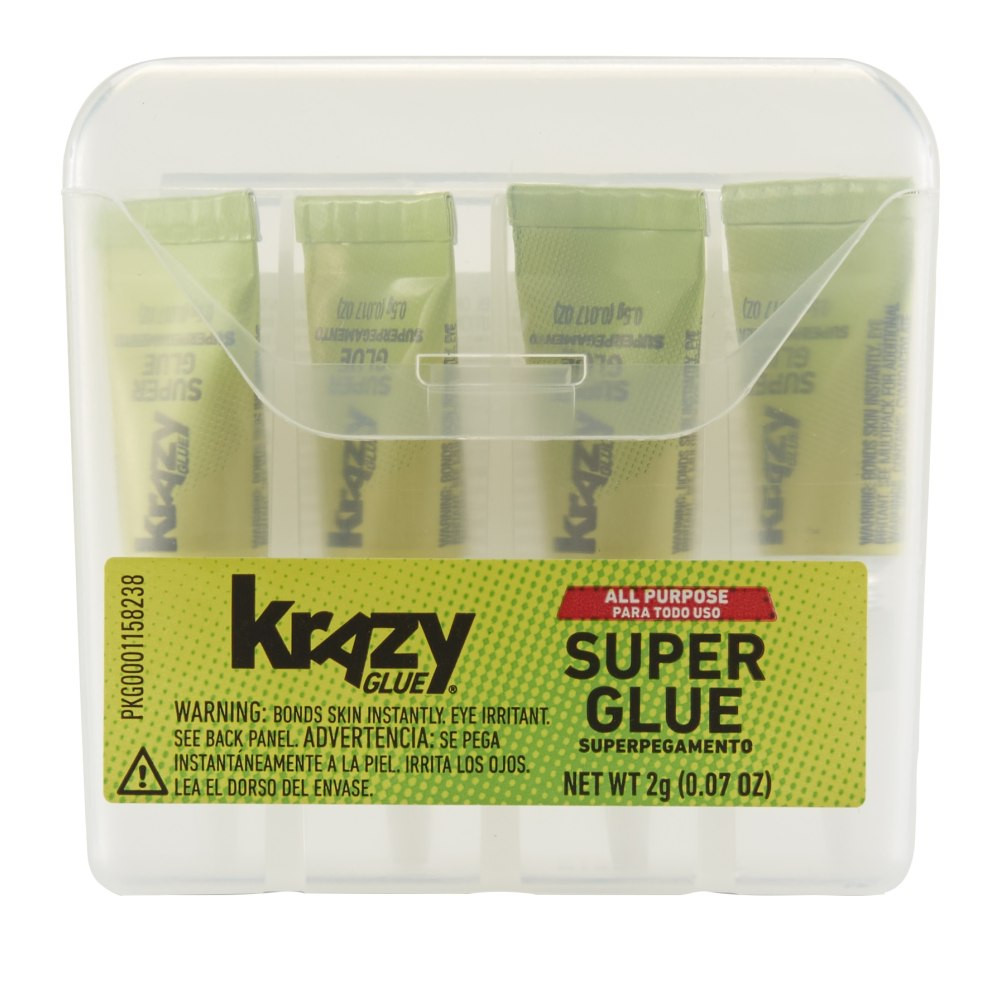 ELMERS PRODUCTS INC KG58248SN Krazy Glue, All-Purpose Single-Use, .07 Oz., Clear, Pack Of 4