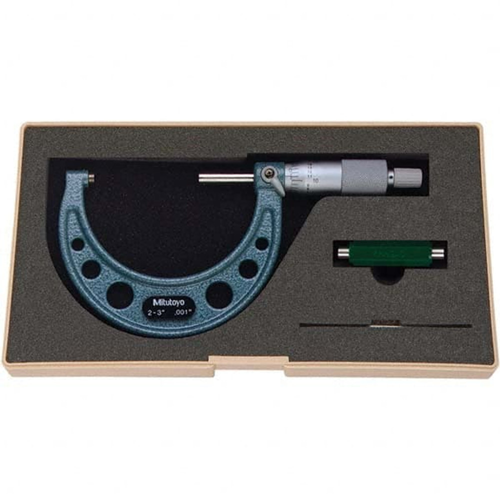 Mitutoyo 103-179CAL Mechanical Outside Micrometer: 3" Range, 0.001" Graduation