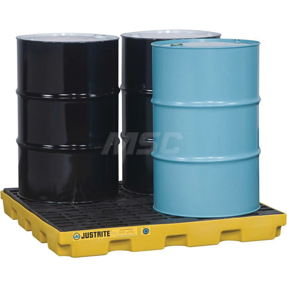 Justrite. 28656 Accumulation Center:  4 Drum,  49.00 gal,  5000.00 lb,  Polyethylene