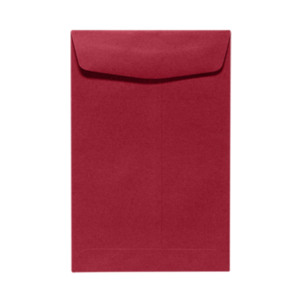 ACTION ENVELOPE EX1644-26-50 LUX #6 1/2 Open-End Envelopes, Peel & Press Closure, Garnet Red, Pack Of 50