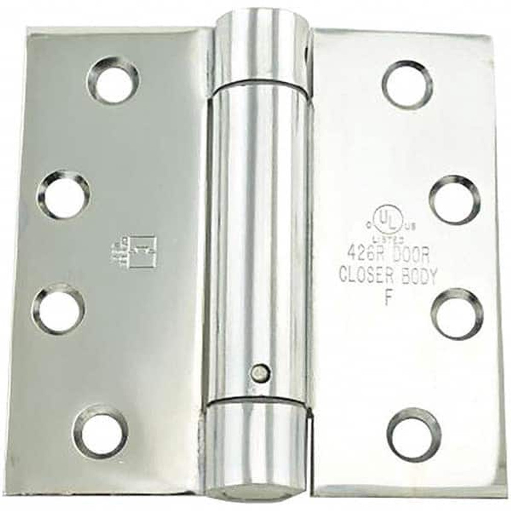 Hager 1250426 Self Closing Hinge: Full Mortise, 4" Wide, 8 Mounting Holes