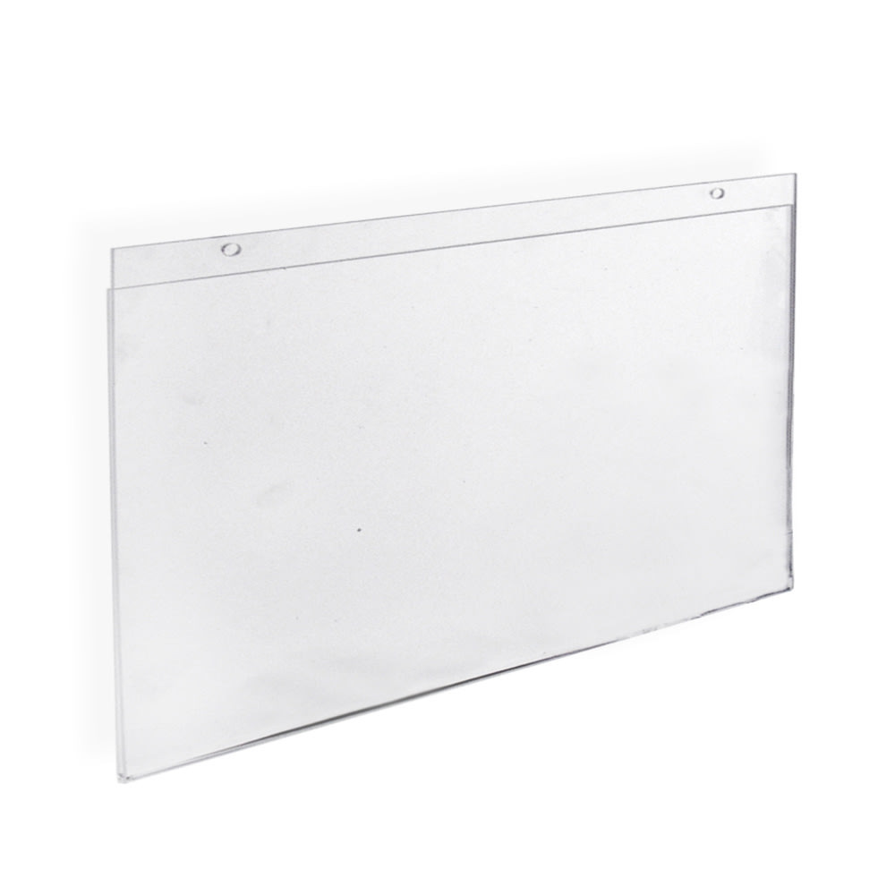 AZAR DISPLAYS 162709  Wall-Mount U-Frame Acrylic Sign Holders, 11in x 17in, Clear, Pack Of 10