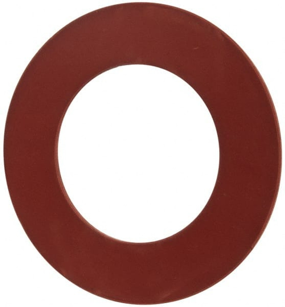 Made in USA 31947427 Flange Gasket: For 2-1/2" Pipe, 2-7/8" ID, 4-7/8" OD, 1/8" Thick, Red Rubber