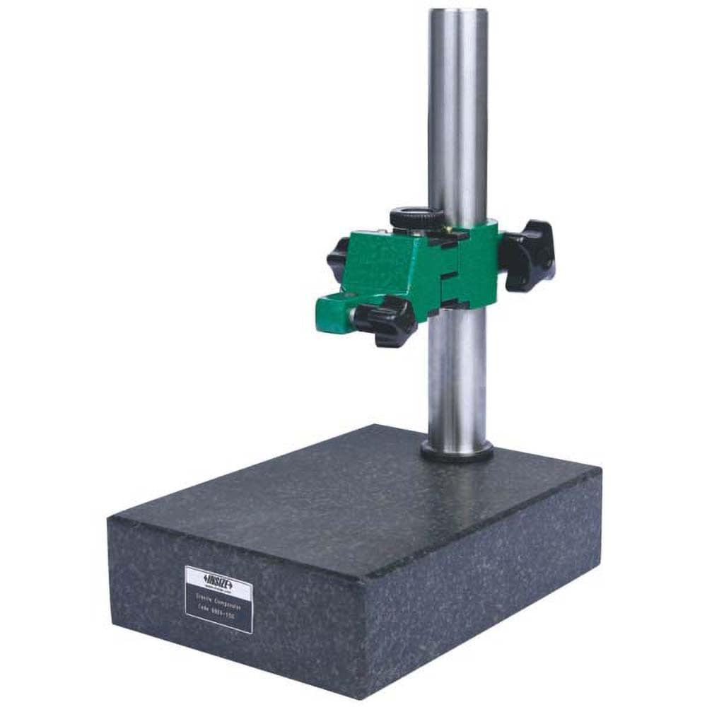 Insize USA LLC 6866-150E Indicator Transfer & Comparator Gage Stands; Type: Dial Indicator Stand; Fine Adjustment: Yes; Includes: Indicator Holder; Includes Anvil: No; Includes Dial Indicator: No; Includes Holder: Yes; Material: Granite; Overall Heig