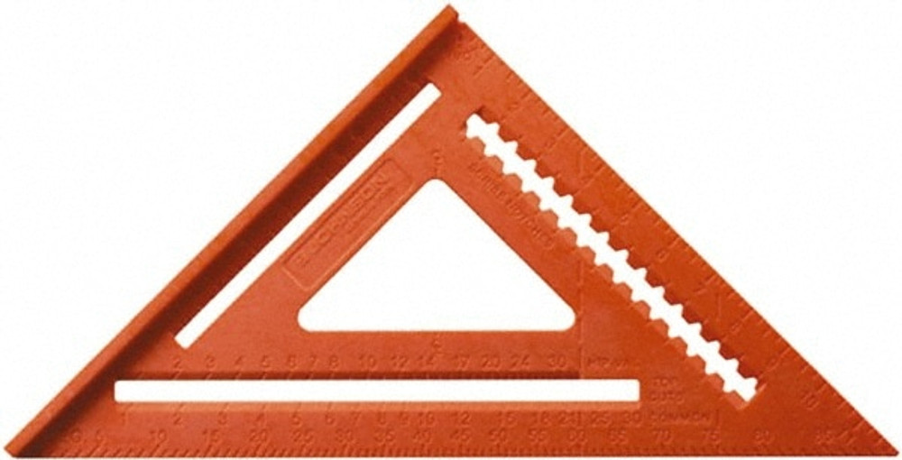 Johnson Level & Tool RAS-170B-ORA 12" Blade Length x 12" Base Length, Plastic Rafter Square