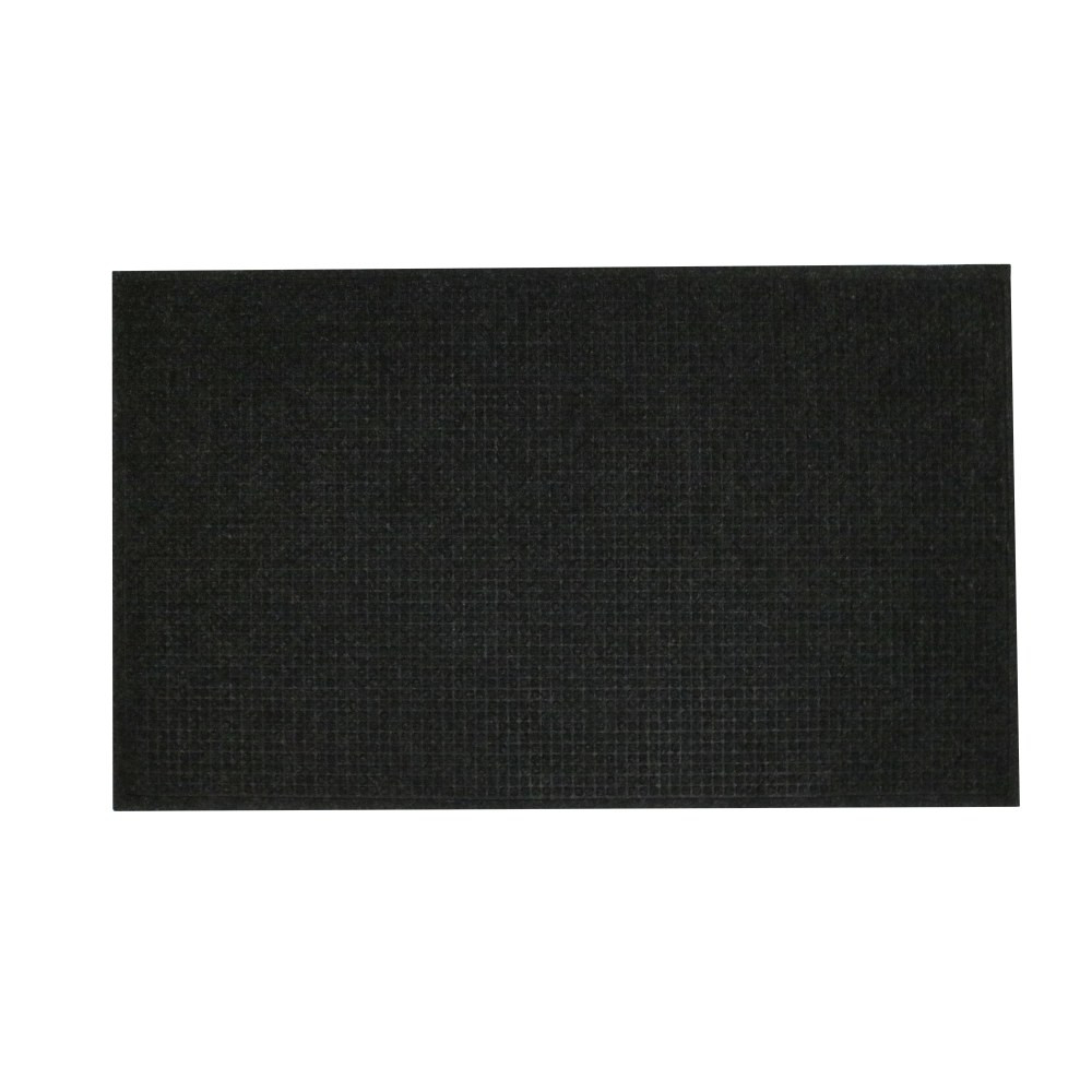 M+A MATTING 2805435070  Waterhog Squares Fashion Floor Mat, 3ft x 5ft, Charcoal