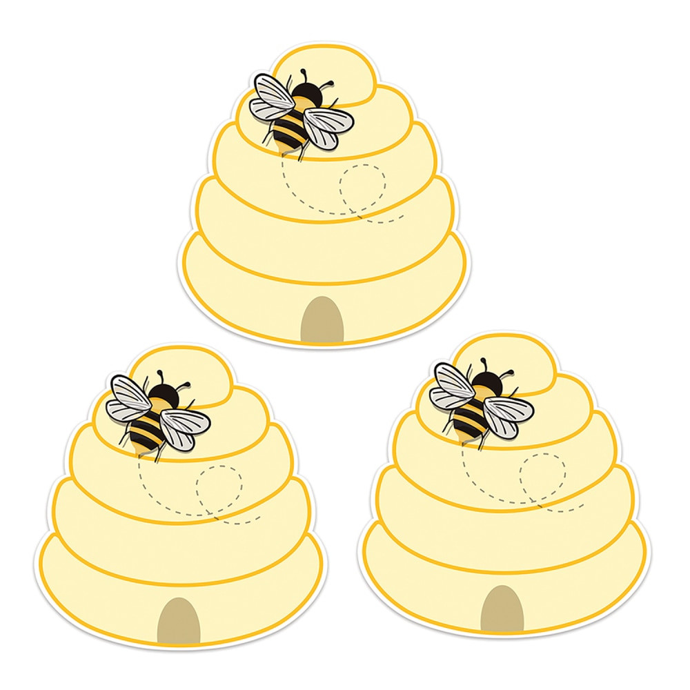 EDUCATORS RESOURCE EU-841571-3 Eureka Paper Cut-Outs, The Hive Beehive, 36 Cut-Outs Per Pack, Set Of 3 Packs