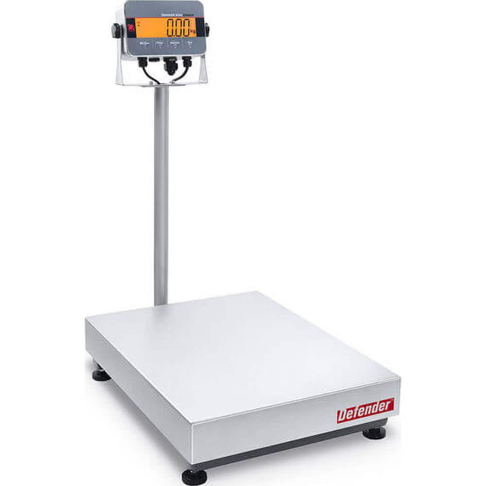 Ohaus 30685196 Shipping & Receiving Platform & Bench Scales; System Of Measurement: Grams; Kilograms; Ounces; Pounds ; Capacity: 600.000 ; Platform Length: 19.7in ; Graduation: 0.1000 ; Platform Width: 25.6in ; Platform Material: Stainless Steel