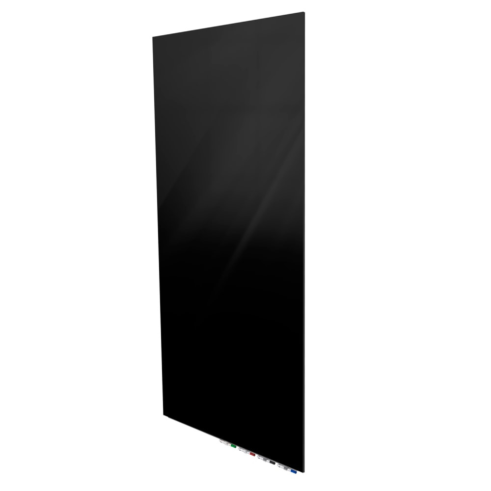 GHENT MANUFACTURING INC. ARIASM43BK Ghent Aria Low-Profile Magnetic Glass Whiteboard, 48in x 36in, Black GHENT MANUFACTURING INC. ARIASM43BK Ghent Aria Low-Profile Magnetic Glass Whiteboard, 48in x 36in, Black