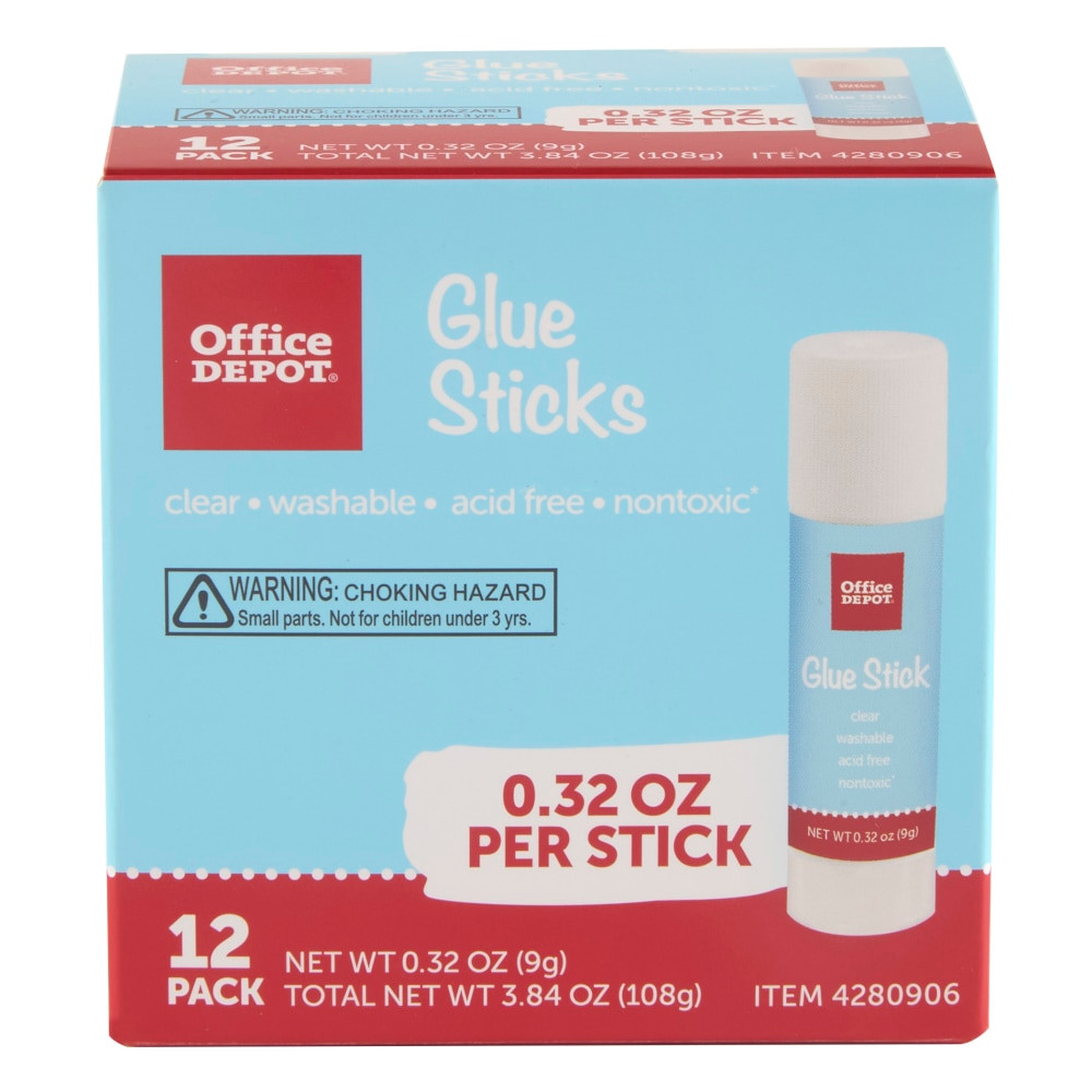 Great for school projects or just fun arts and crafts at home, these glue sticks are simple to use. The permanent adhesive provides a strong hold, and the washable design means it is easy to get off of your hands.  Great for scrapbooking, crafting and school projects.  Permanent adhesive is designed to dry without wrinkles.  Washable design wonT stick to your hands.