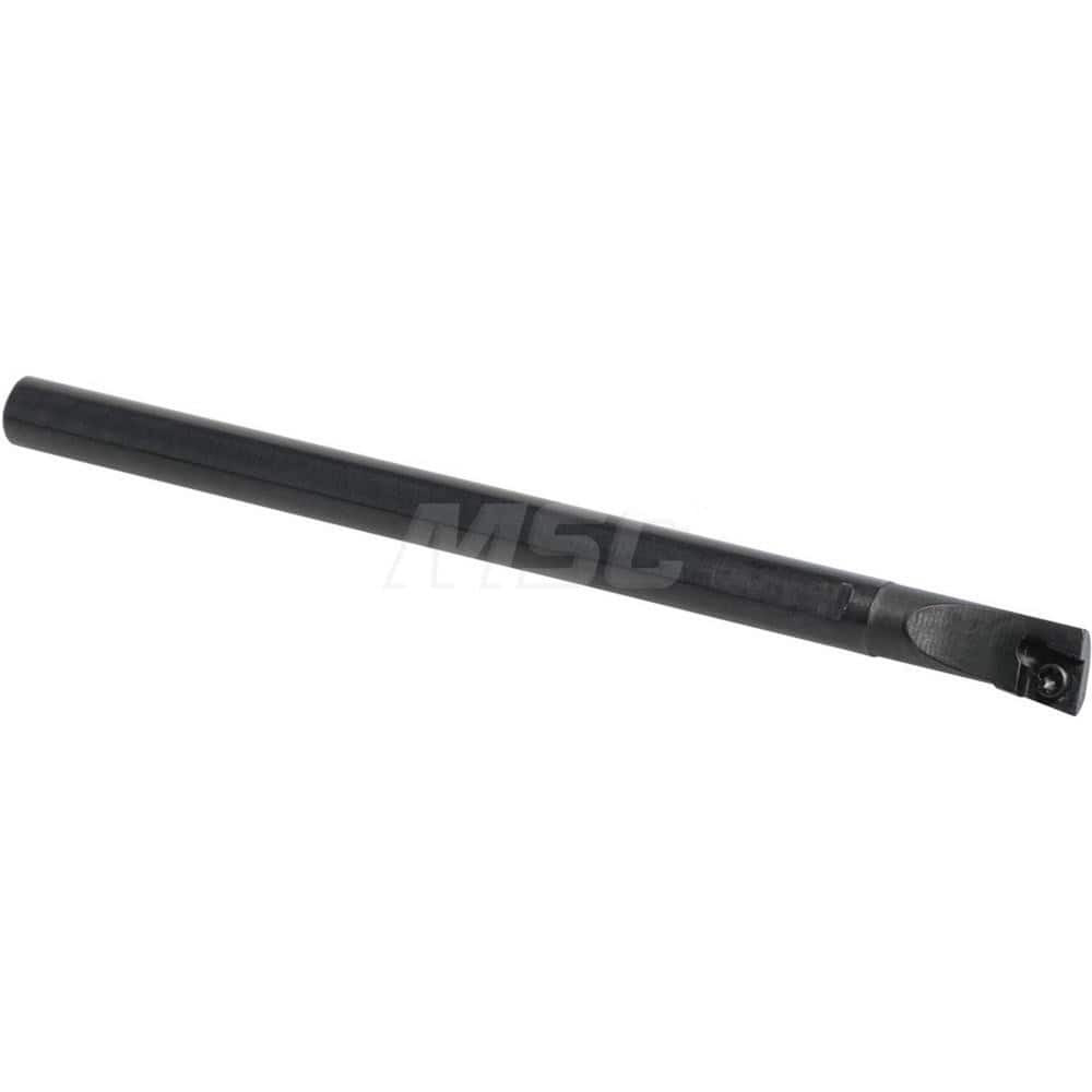 Kyocera THC89266 Indexable Boring Bar: S08MSCLPL3, 0.63" Min Bore Dia, Left Hand Cut, 1/2" Shank Dia, 5 ° Lead Angle, Steel