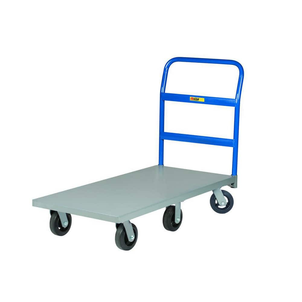 Little Giant. NB6W-3048-6PY Platform Truck: 3,600 lb Capacity, Steel Deck, 30" Wide, 48" Long, 9" High