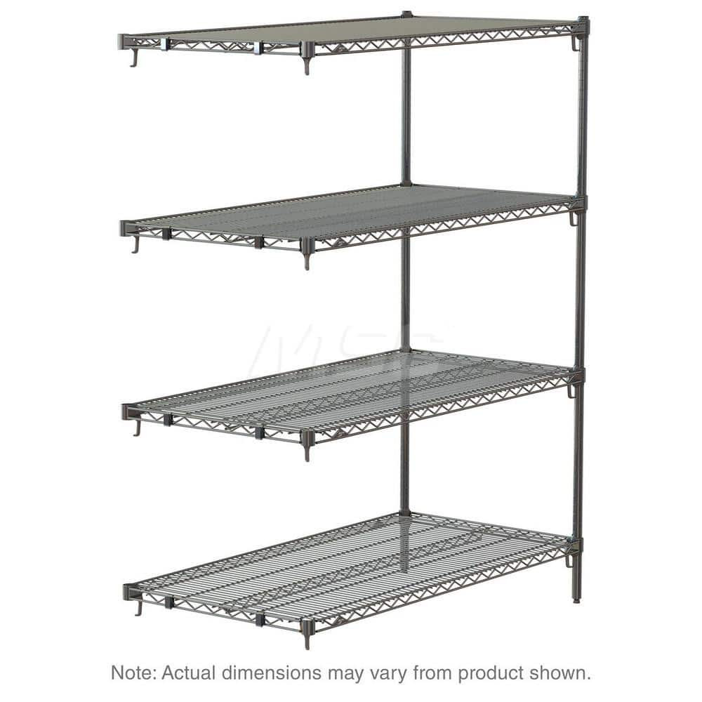 Metro AA446C Add-On Unit Wire Shelving: 4 Shelves