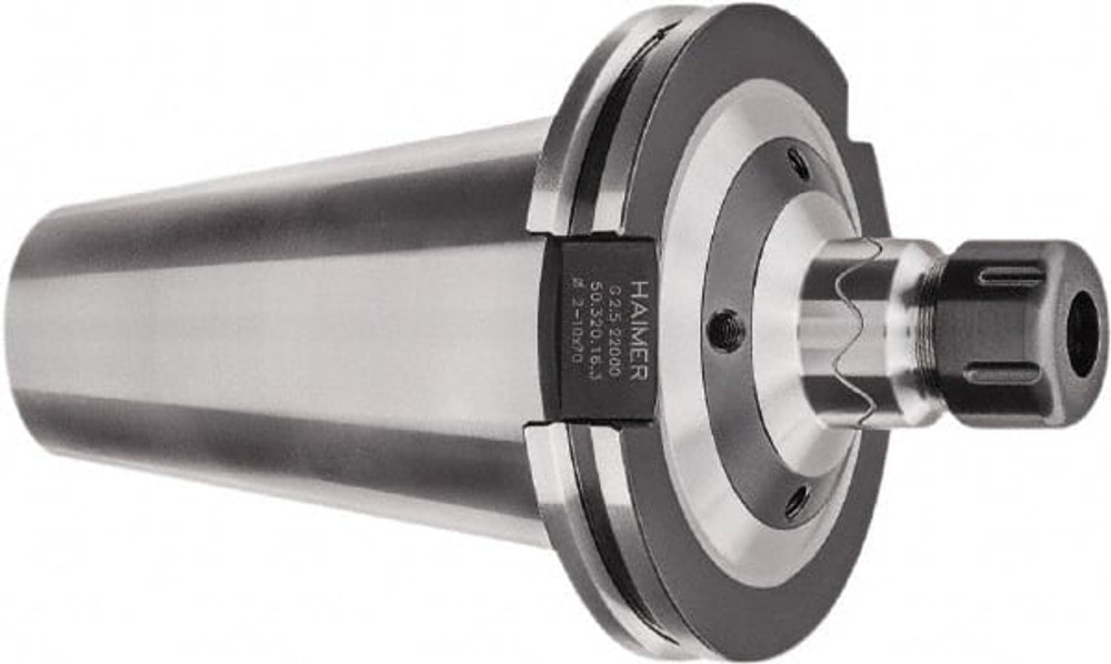 HAIMER 50.721.25.3 Collet Chuck: 0.125 to 0.625" Capacity, ER Collet, Taper Shank