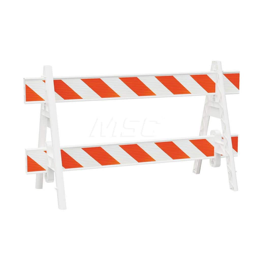 Plasticade 2003W-A10HIP Traffic Barricades; Barricade Height (Inch): 40 ; Barricade Width (Inch): 29 ; Reflective: Yes ; Compliance: None