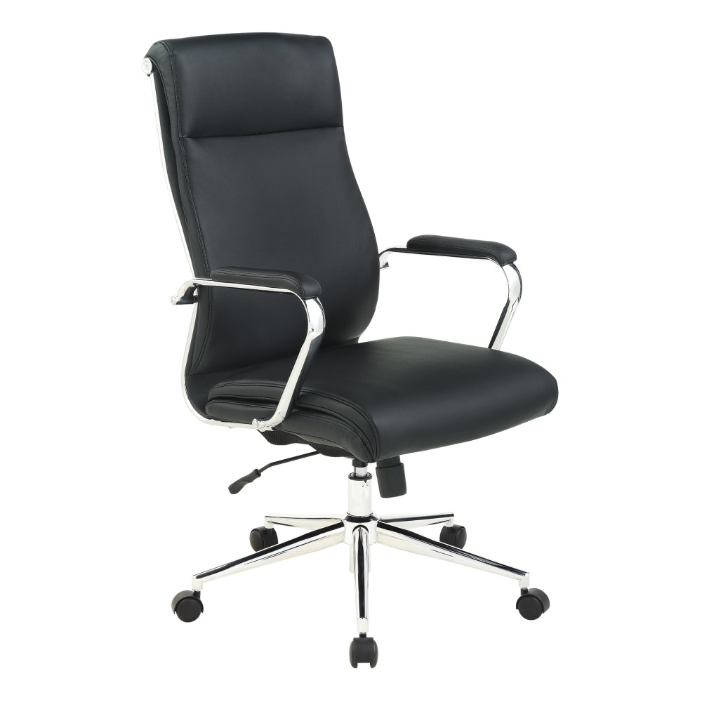 OFFICE STAR PRODUCTS 920350C-R107 Office Star Dillon Ergonomic Antimicrobial Fabric High-Back Managers Office Chair, Black