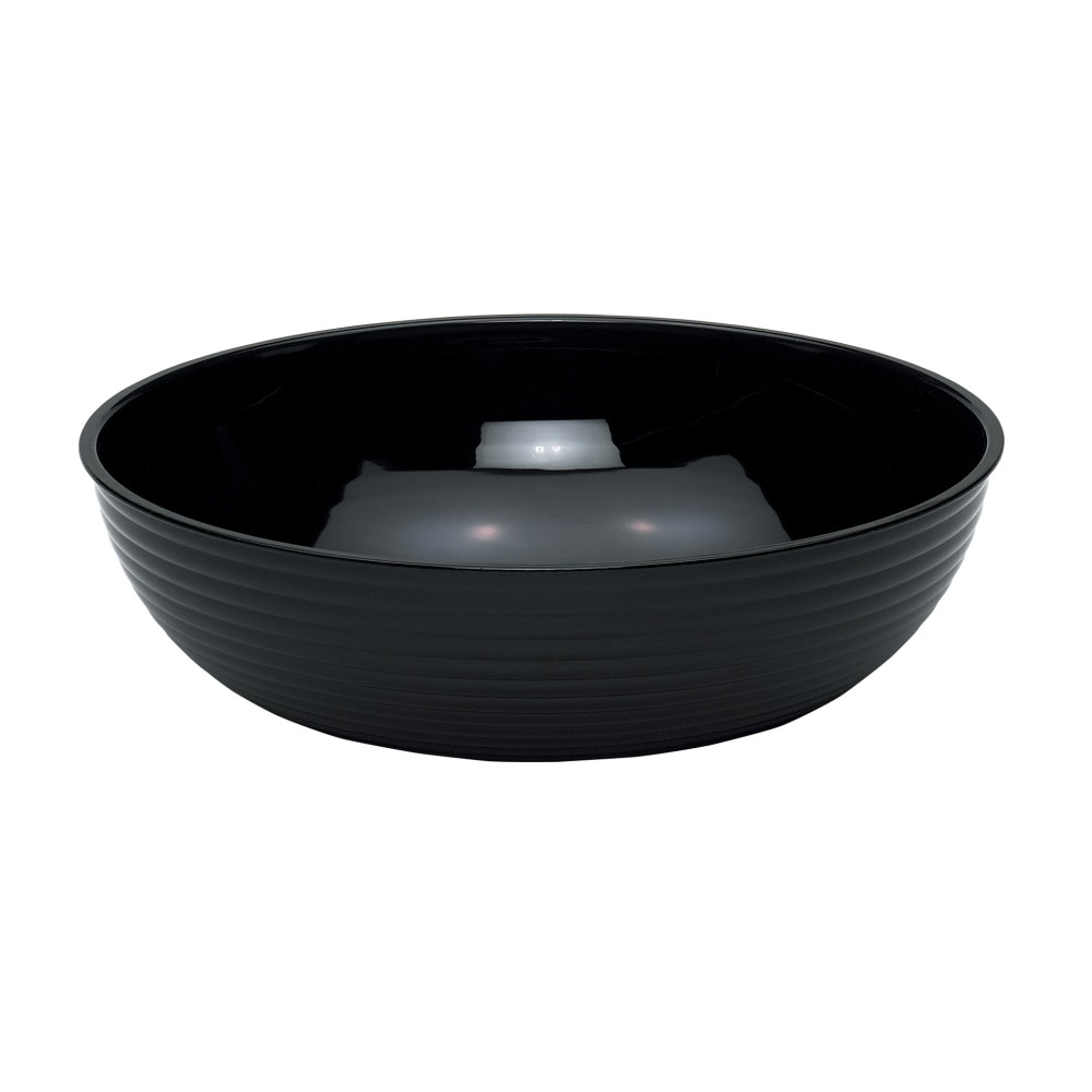 CAMBRO MFG. CO. Cambro RSB18CW110  Camwear Round Ribbed Bowls, 18in, Black, Set Of 4 Bowls