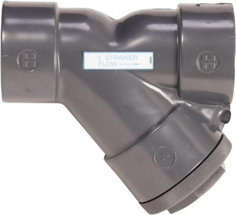 Hayward Flow Control YS20150S 1-1/2" Pipe, Socket Ends, CPVC Y-Strainer