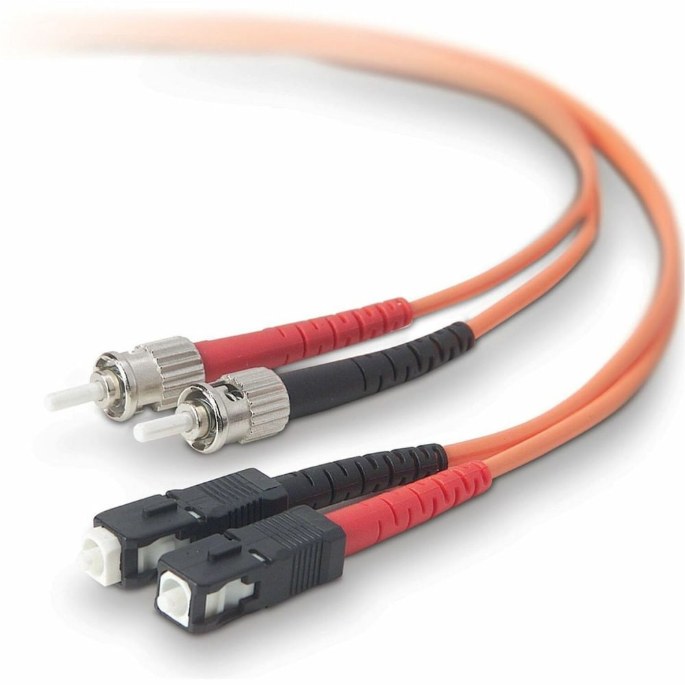 BELKIN, INC. A2F20207-02M Belkin - Patch cable - ST/PC multi-mode (M) to SC/PC multi-mode (M) - 2 m - fiber optic - 62.5 / 125 micron - OM1 - orange