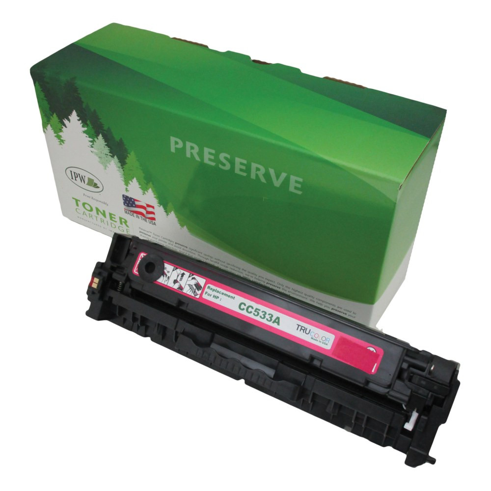 IMAGE PROJECTIONS WEST, INC. IPW 545-533-ODP  Preserve Remanufactured Magenta Toner Cartridge Replacement For HP 304A, CC533A, 545-533-ODP