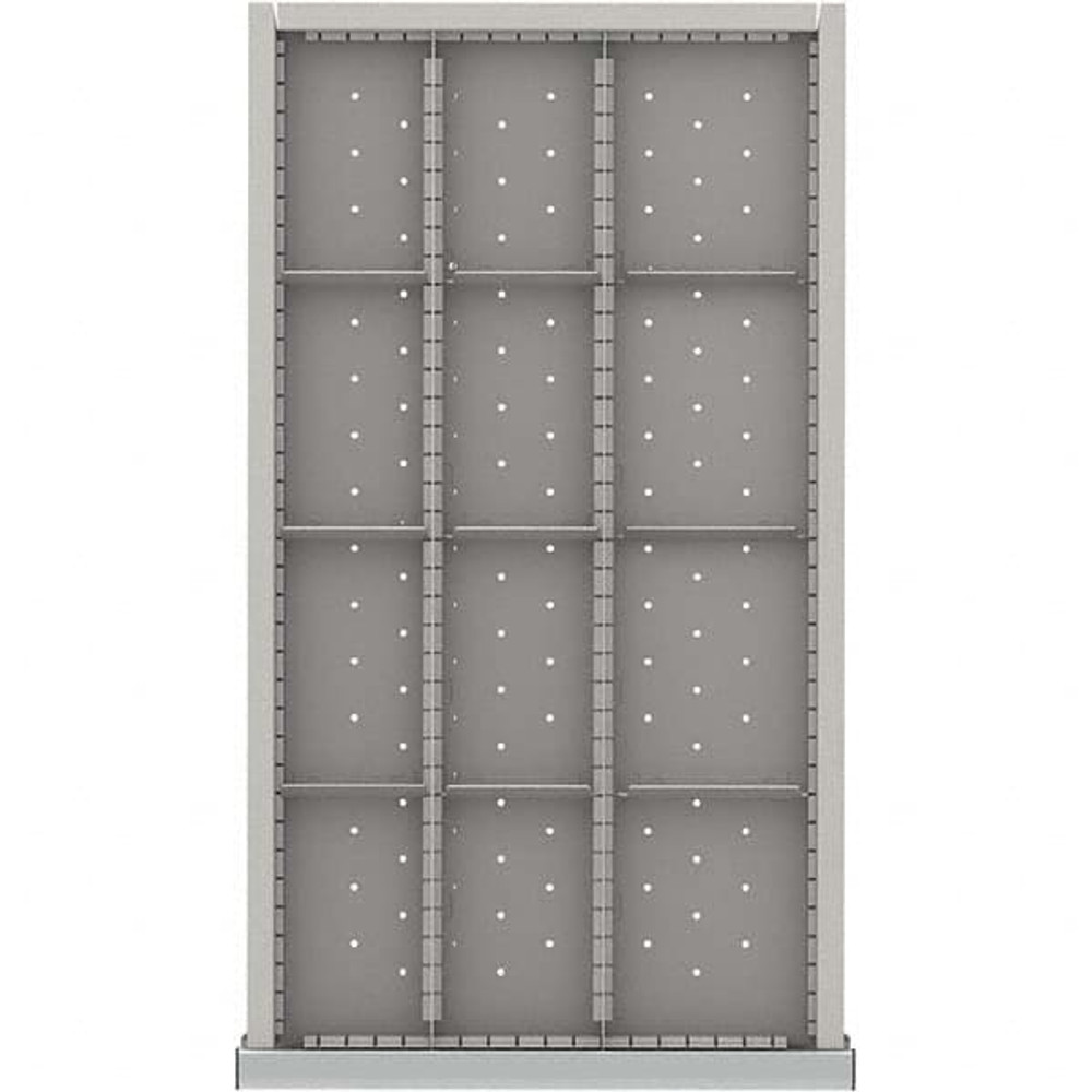 LISTA NWDR212-100 12-Compartment Drawer Divider Layout for 3.15" High Drawers