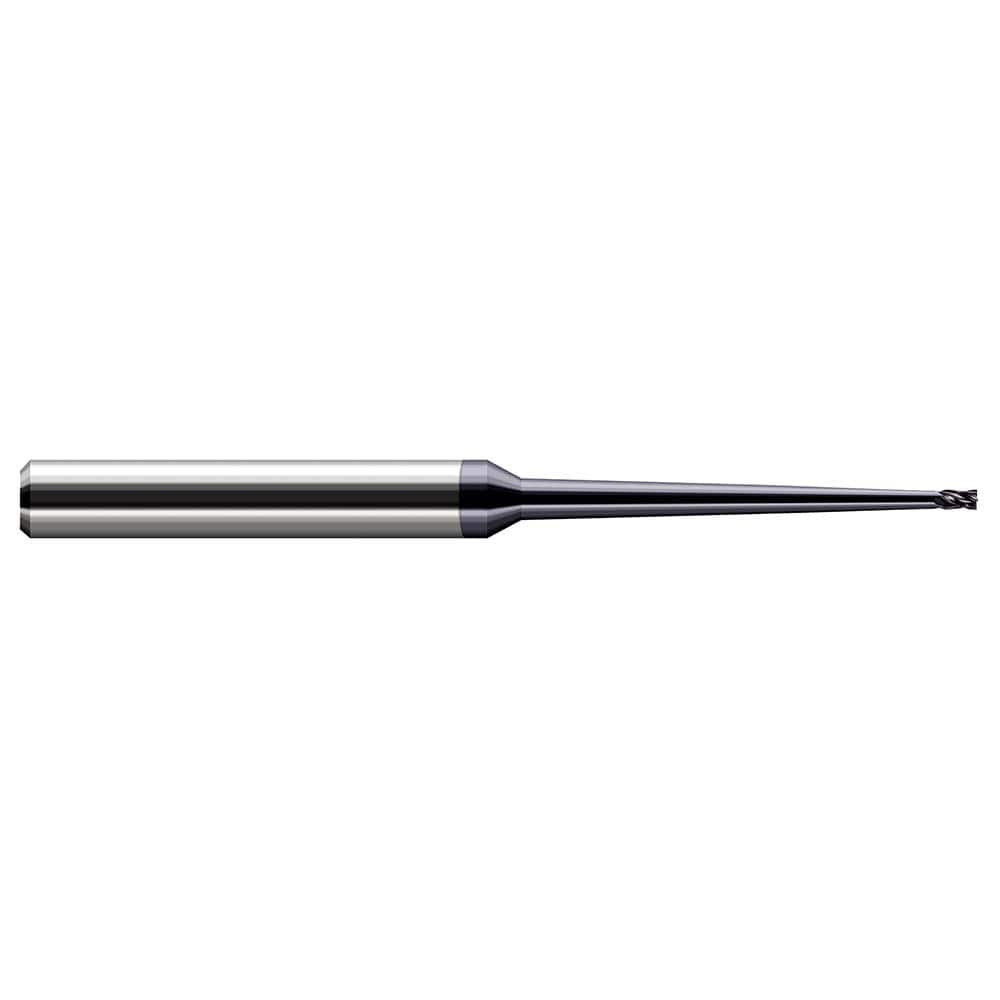 Harvey Tool 990215-C6 Square End Mill: 1/64'' Dia, 0.023'' LOC, 1/8'' Shank Dia, 2-1/2'' OAL, 4 Flutes, Solid Carbide