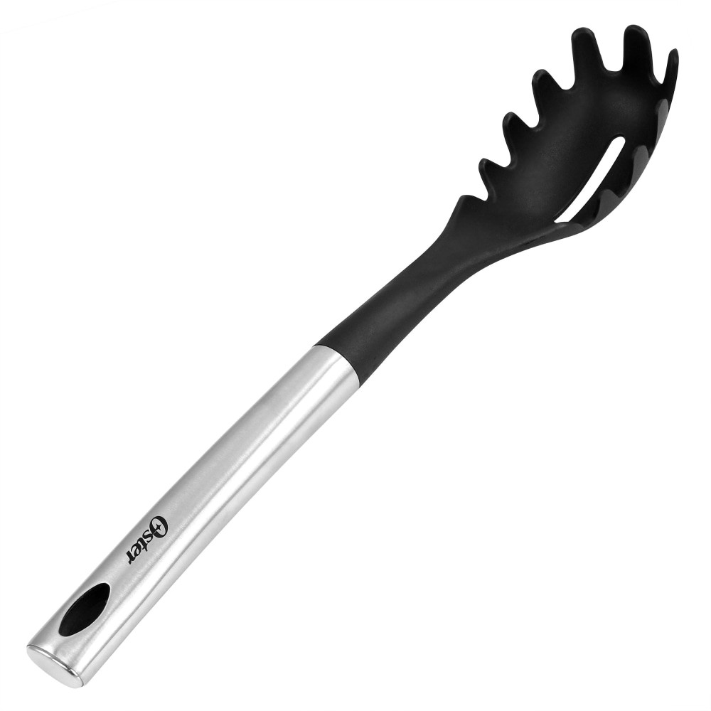 GIBSON OVERSEAS INC. Oster 995117460M  Baldwyn Nylon Pasta Server Kitchen Utensil, 13-1/4in, Black