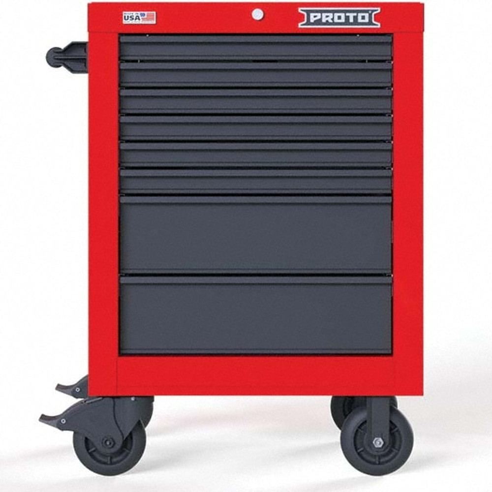 Proto JSTV2739RS08RG Steel Tool Roller Cabinet: 8 Drawers