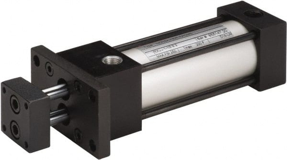 Norgren NB02A-N04-AACM0 Double Acting Rodless Air Cylinder: 1-1/8" Bore, 2" Stroke, 150 psi Max, 1/8 NPT Port, Front Flange Mount