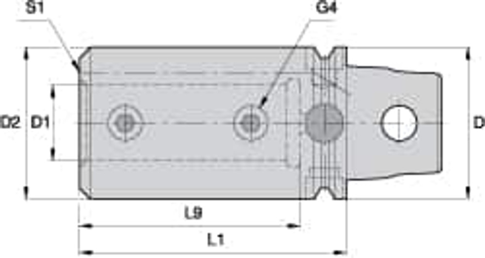 Kennametal 2269892 Boring Bar Modular Adapter: 0.5" ID