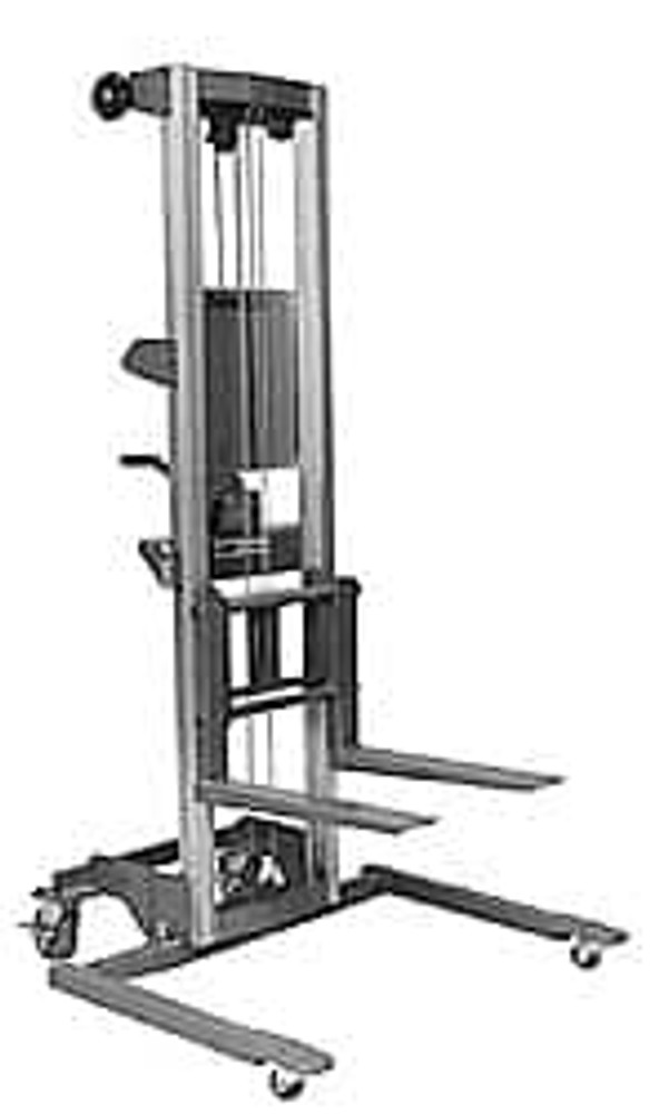 Made in USA GL-4 STR 500 Lbs. Load Capacity, 49-1/2 Inch Lift Height, Straddle Base Manually Operated Lift