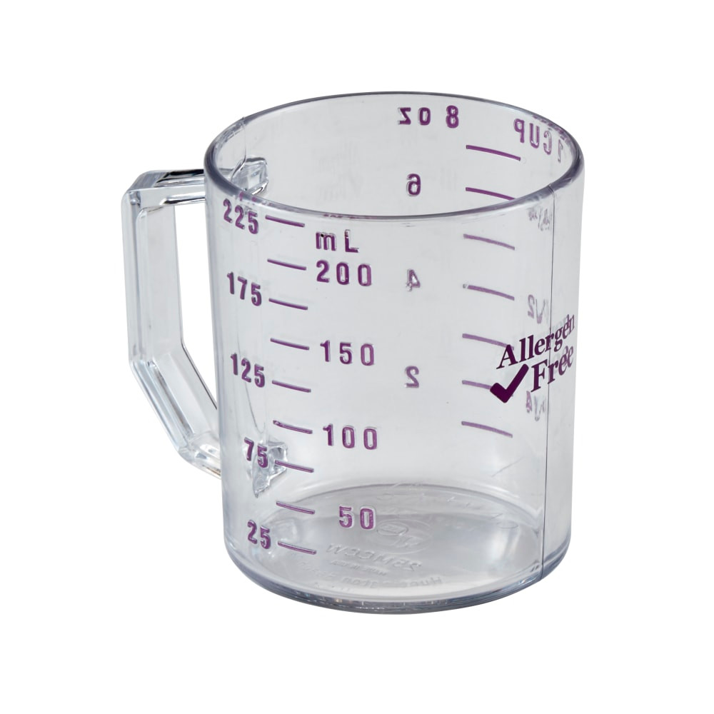 CAMBRO MFG. CO. Cambro CAM25MCCW441  Camwear Measuring Cups, 8 Oz, Allergen-Free Purple, Pack Of 12 Cups