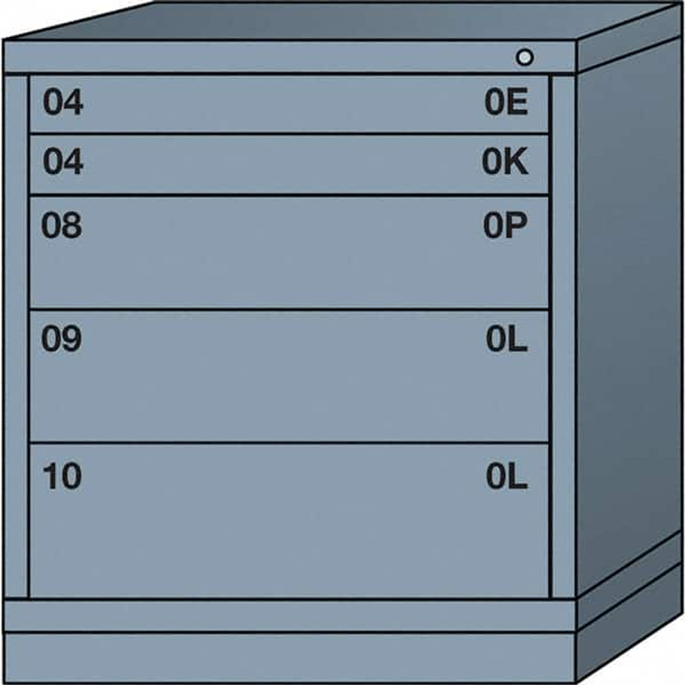 Lyon DDS3530301028IL Standard Bench Height - Single Drawer Access Steel Storage Cabinet: 30" Wide, 28-1/4" Deep, 33-1/4" High