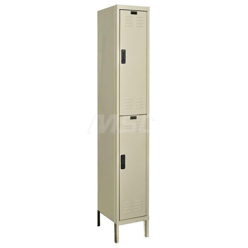 Hallowell UEL1228-2PT 1-Wide Locker: 12" Wide, 78" High, Electronic Lock