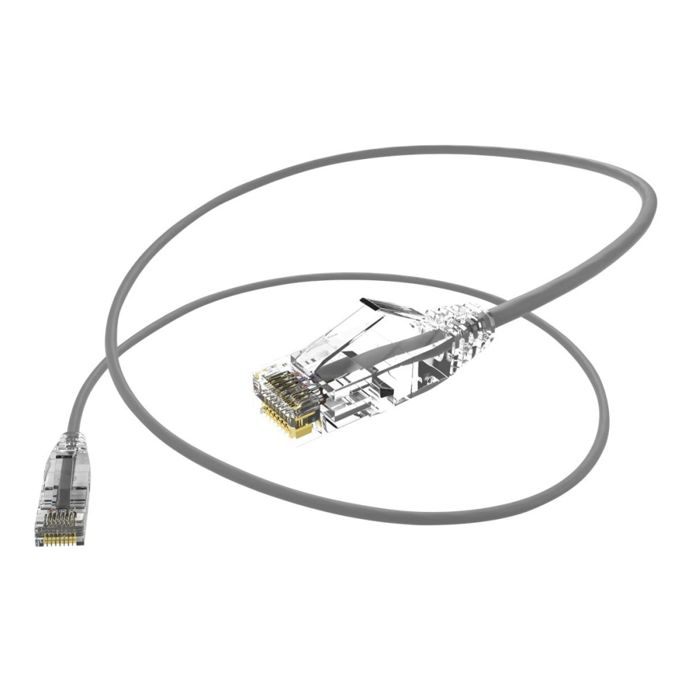 UNIRISE USA, LLC UNC Group CS6-15F-GRY  Clearfit Slim - Patch cable - RJ-45 (M) to RJ-45 (M) - 15 ft - UTP - CAT 6 - snagless, stranded - gray
