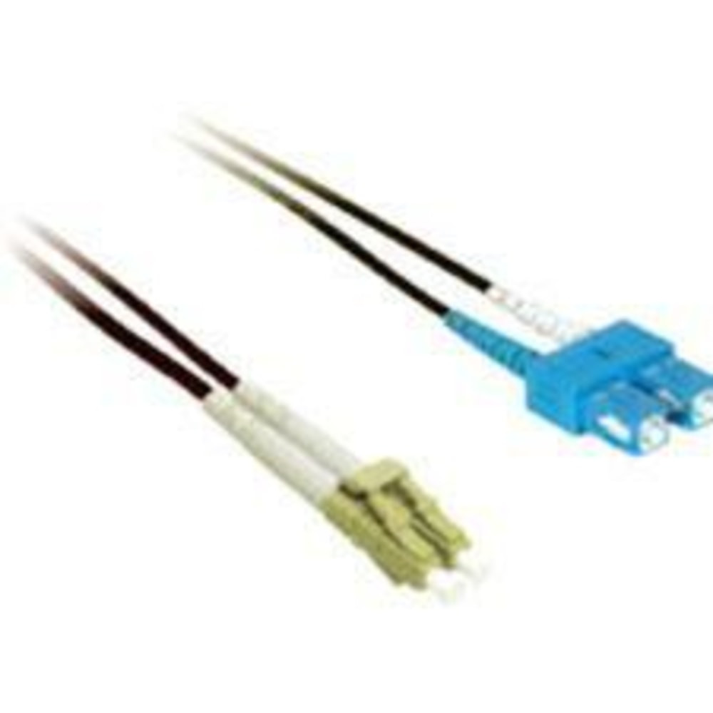 LASTAR INC. 37341 C2G 2m LC-SC 50/125 OM2 Duplex Multimode PVC Fiber Optic Cable - Black - Patch cable - LC multi-mode (M) to SC multi-mode (M) - 2 m - fiber optic - duplex - 50 / 125 micron - OM2 - black