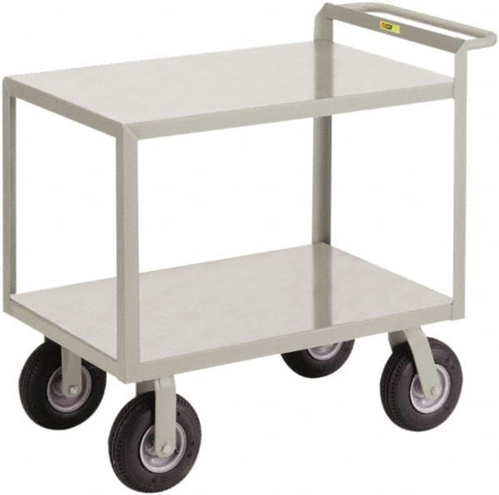 Little Giant. GL-2436-9P Shelf Utility Cart: Steel, Gray