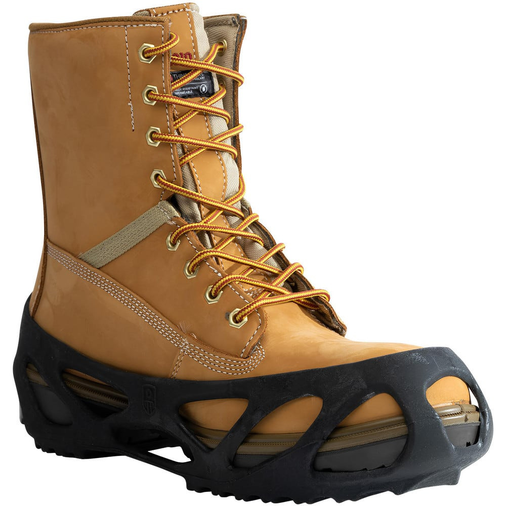 Impacto STRIDEB50 Ice Traction Footwear; Footwear Type: Ice Cleat; Overshoe Ice Traction ; Traction Type: Spike ; Men's Shoe Size: 13.5 to 16 ; Material: Thermoplastic; Brass ; Attachment Method: Pull-On ; Traction Environment: Ice