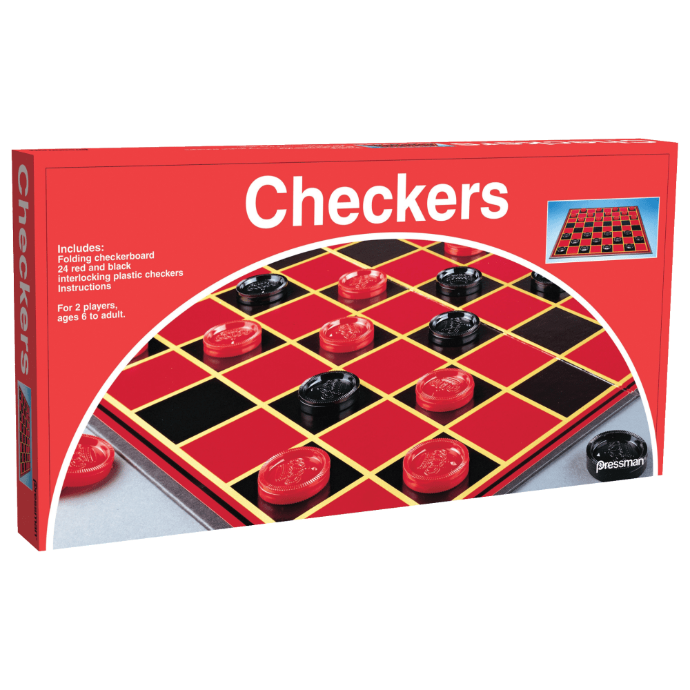 PRESSMAN TOY CORPORATION PRE111212 Pressman Toys Checkers Game, Ages 6-18