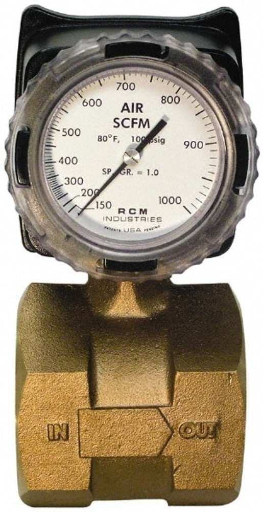 Made in USA 3-71-R-1000-I 3" NPT Port RCM Industries Flo-Gage Flowmeter