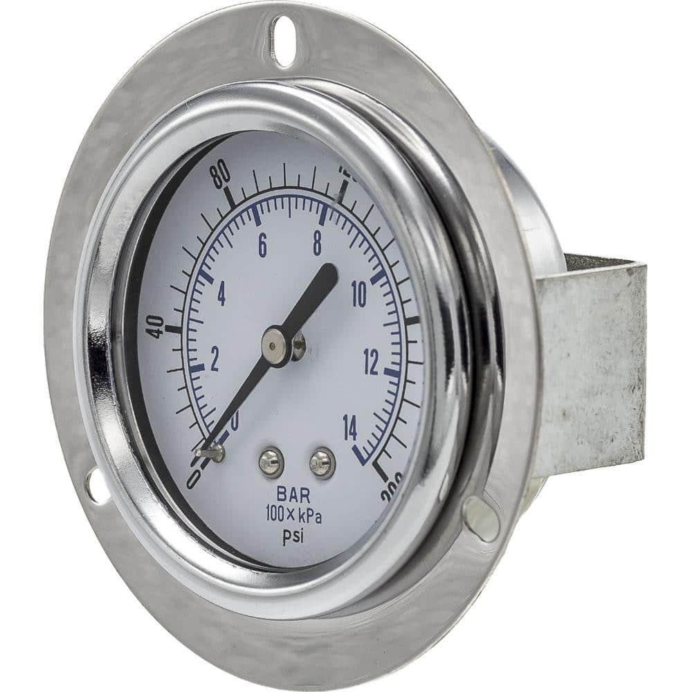 PIC Gauges 104D-258G Pressure Gauges; Gauge Type: Utility Gauge ; Scale Type: Dual ; Accuracy (%): 3-2-3% ; Dial Type: Analog ; Thread Type: NPT ; Bourdon Tube Material: Bronze